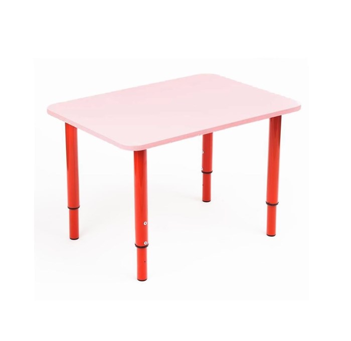 Детский стол КУЗЯ (розовый+красный) - фото 108238932