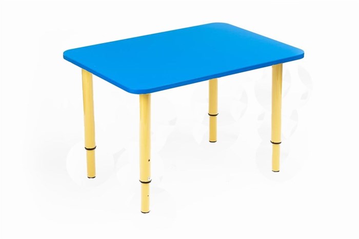 Детский стол КУЗЯ (синий+желтый) - фото 108239615