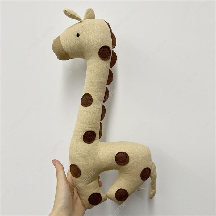 Мягкая игрушка "Жираф" кофейный - фото 109046767