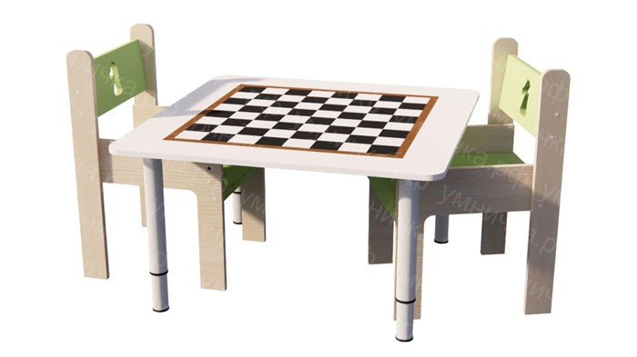 Детский стол с шахматным полем - фото 109705392