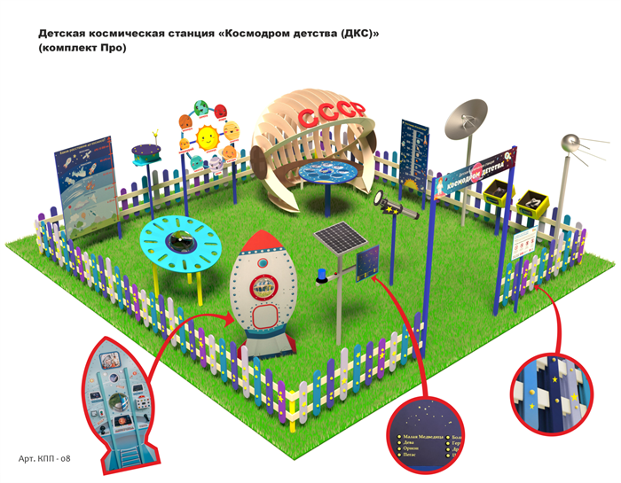 Детская космическая станция «Космодром детства (ДКС)» (комплект Про) - фото 110191334