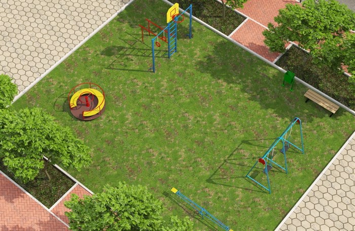 Детские и спортивные площадки на улицу, Готовое решение №37 (10х12) - фото 110671276