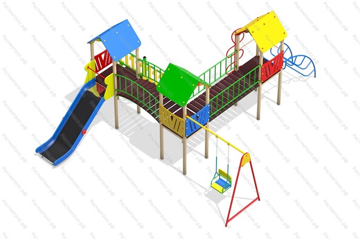 Детские и спортивные площадки на улицу, Детский игровой комплекс Полюс - фото 110672382