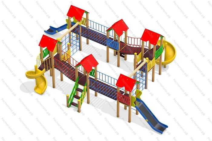 Детские и спортивные площадки на улицу, Детский игровой комплекс Сказочный лес - фото 110797543