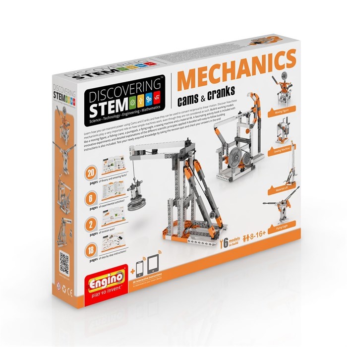 Конструктор Engino DISCOVERING STEM. Механика: кулачки и кривошипы - фото 115213996