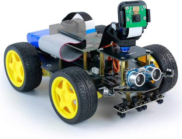 Четырехколесный робот с FPV камерой Yahboom Raspbot AI Vision Robot Car с Raspberry Pi 4B (4 GB) - фото 115215583