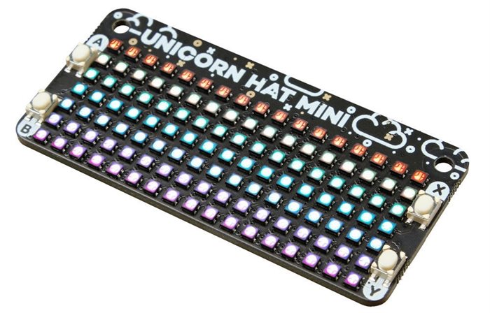 Светодиодная матрица Pimoroni Unicorn HAT Mini - фото 115217861