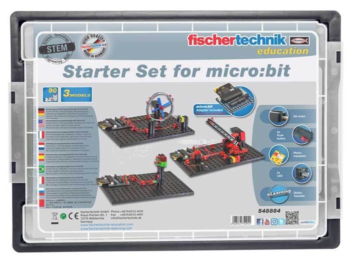 Электромеханический конструктор "Стартовый набор на micro:bit" Fischertechnik 548884 - фото 115218722