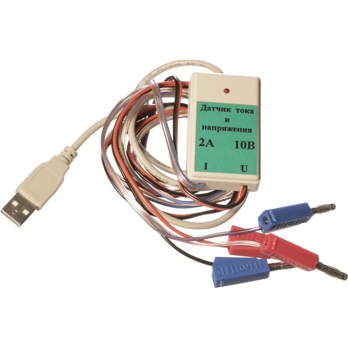 Цифровой USB-датчик тока и напряжения комбинированный (диапазон ±2А /±10В) L-Микро - фото 115221312