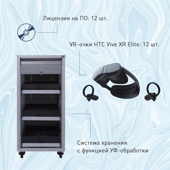 Мобильный класс виртуальной реальности EDUBLOCK XR VR-12 - фото 115224887