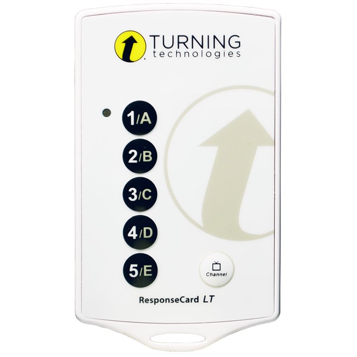 Пульт ученика системы голосования Turning Technologies ResponseCard LT (5-кнопочный) - фото 115258083