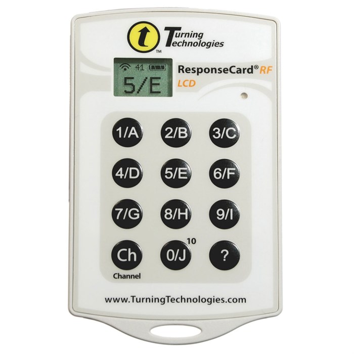 Пульт ученика системы голосования Turning Technologies ResponseCard RF LCD (10 кнопочный + LCD экран) - фото 115258085