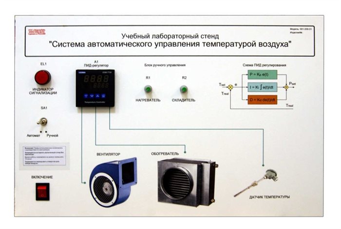 Учебный лабораторный стенд «Система автоматического управления температурой воздуха» ✅ - фото 115311401