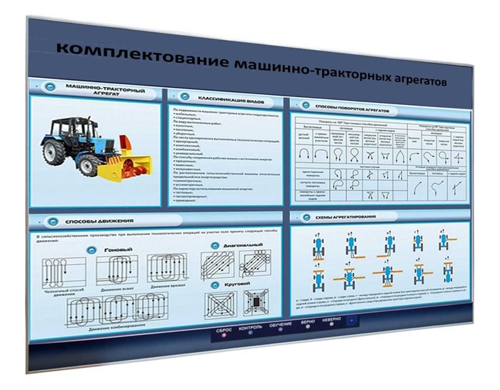 Электрифицированный светодинамический стенд «Комплектование машинно-тракторных агрегатов» ✅ - фото 115311523