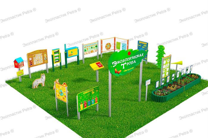 Экологическая тропа из Экопластика Petra ® / "ЭКОТРОПА ®"Комплект: «Лайт плюс-1» - фото 115545204