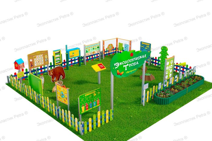 Экологическая тропа из Экопластика Petra ® / "ЭКОТРОПА ®"Комплект: «Оптима плюс-2» - фото 115545224