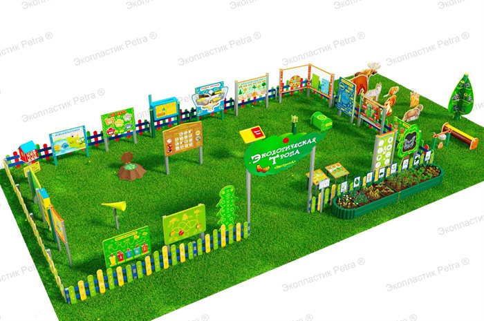 Экологическая тропа из Экопластика Petra ® / "ЭКОТРОПА ®"Комплект: «Престиж плюс-2» - фото 115545261