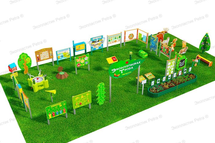 Экологическая тропа из Экопластика Petra ® / "ЭКОТРОПА ®"Комплект: «Максимальная-1» - фото 115545266