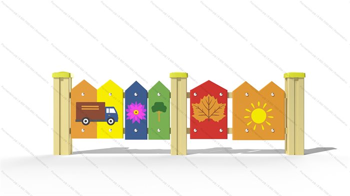 Ограждение для детской площадки Городок - фото 115700931