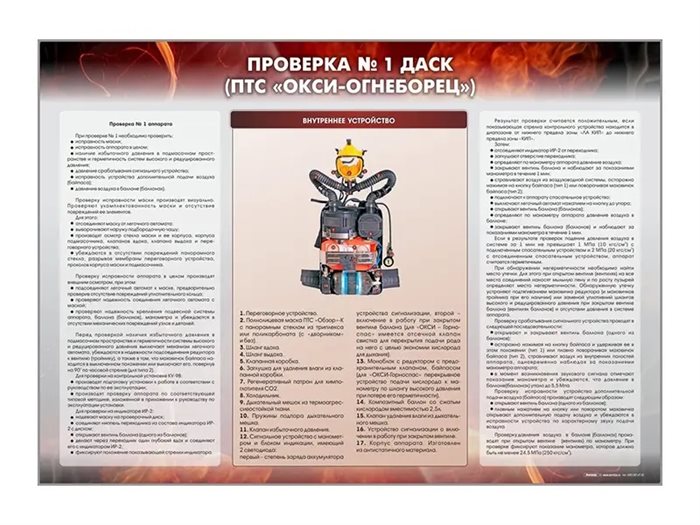 Стенд "Проверка № 1 ДАСК" (ПТС "ОКСИ-огнеборец") ✅ - фото 115772293