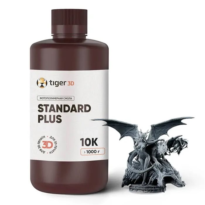 Фотополимерная смола Tiger 3D Standard Plus Resin 10K (1 кг) - фото 115797975