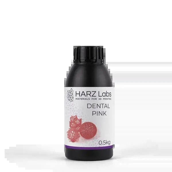 Фотополимерная смола HARZ Labs Dental Pink, розовый (500 гр) - фото 115798007
