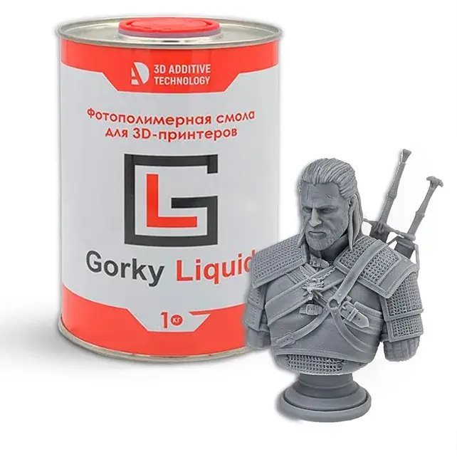 Фотополимерная смола Gorky Liquid ART Серый (1000 гр) - фото 115798134