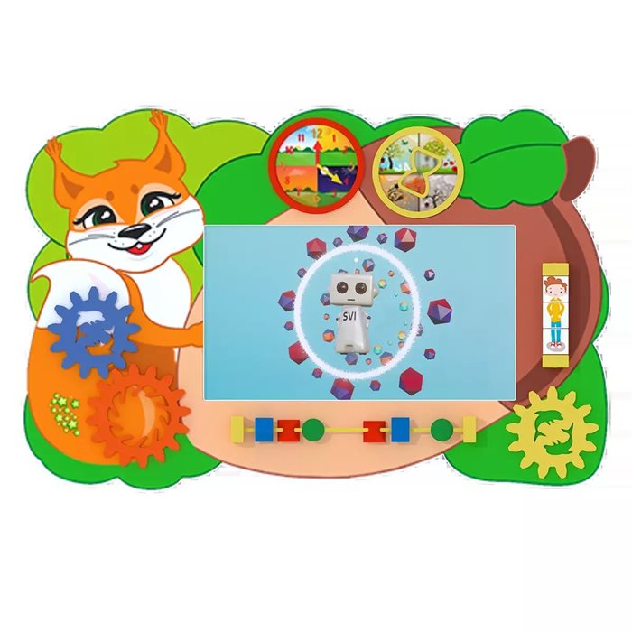 Интерактивная панель с бизибордом Service.Interactive "Белка" (0-3 года) ✅ - фото 115801125