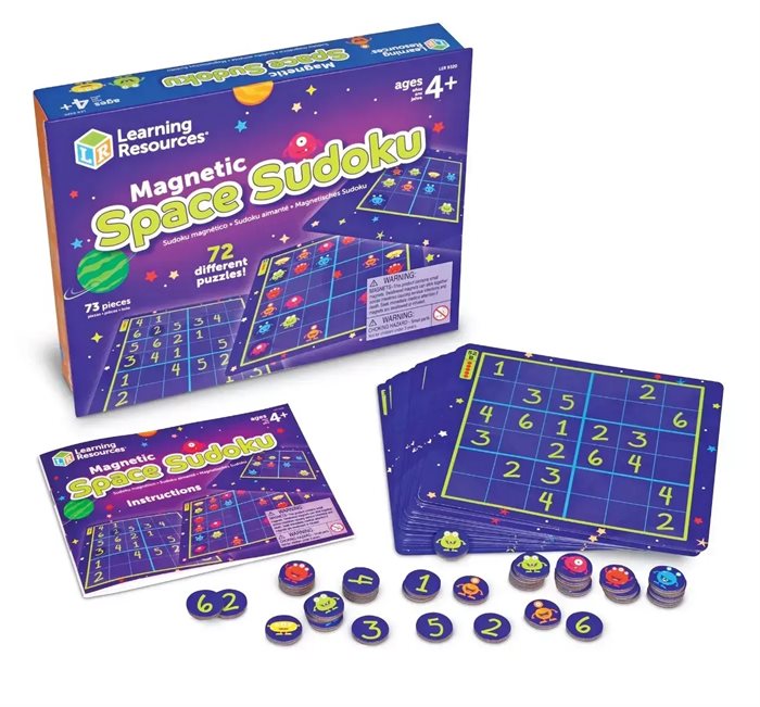 Развивающая игрушка "Космическое судоку" (магнитная, 72-в-1) Learning Resources LER9320 - фото 115806247