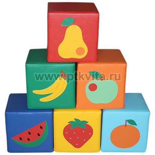 Набор «Кубики - аппликация «Фрукты»  (90*60*30 см.) арт. 7Н15 - фото 117475505