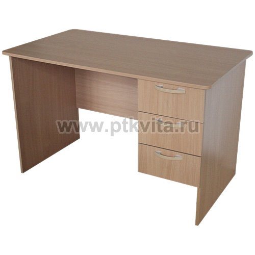 Стол с подвесной тумбой (3 ящика) арт. 204 - фото 117475916