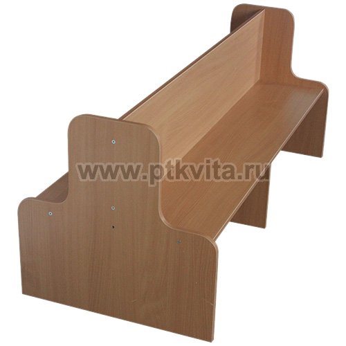 Скамья 2-х сторонняя со спинкой, высота сиденья 30 см. арт. 17.5.095 - фото 117475945
