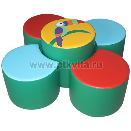 «Шире круг» комплект мягкой игровой мебели арт. 3КМ38 - фото 117476949