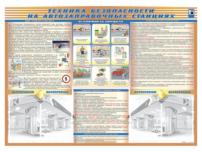 Стенд-уголок "Техника безопасности на автозаправочных станциях" ✅ - фото 117478375