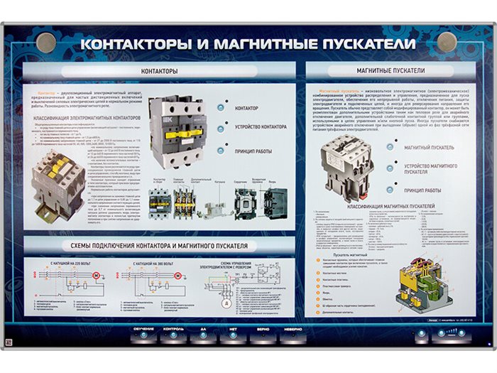 Электрифицированный стенд "Контакторы и магнитные пускатели" ✅ - фото 117478419