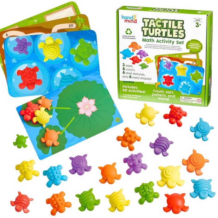 Развивающая игрушка "Тактильные черепашки с карточками" Learning Resources 95328 - фото 117480330