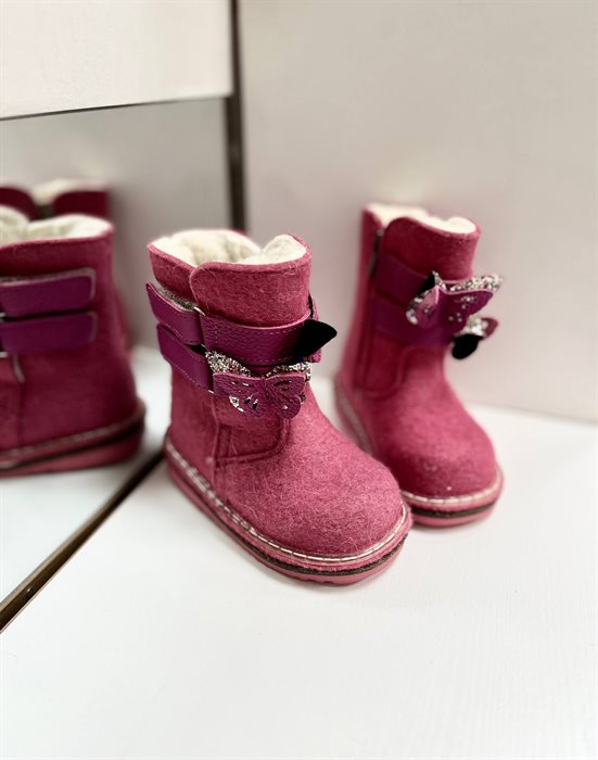 Детские унтоваленки для девочек, размер 23, фуксия, ФОМА, Россия (23798) LZ - фото 118615697