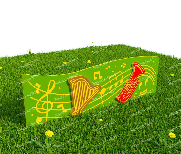 Забор из Экопластика Petra ® "Музыкальные инструменты" (Модель 2) - фото 120435747