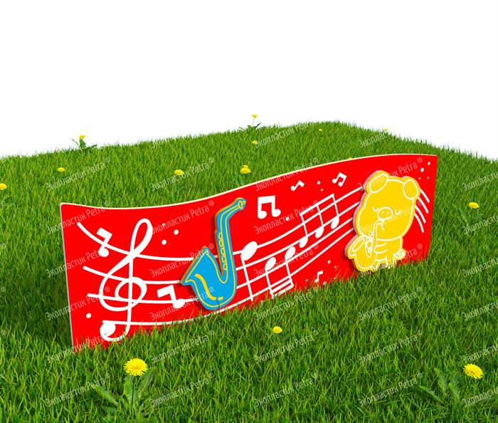 Забор из Экопластика Petra ® "Музыкальные инструменты" (Модель 5) - фото 120435750