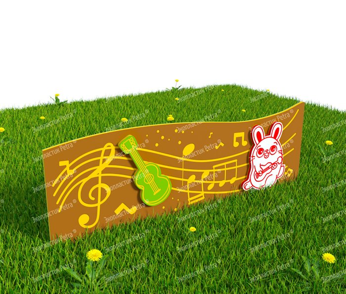 Забор из Экопластика Petra ® "Музыкальные инструменты" (Модель 9) - фото 120435753