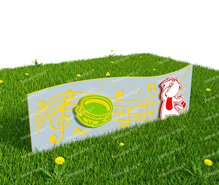 Забор из Экопластика Petra ® "Музыкальные инструменты" (Модель 12) - фото 120435756