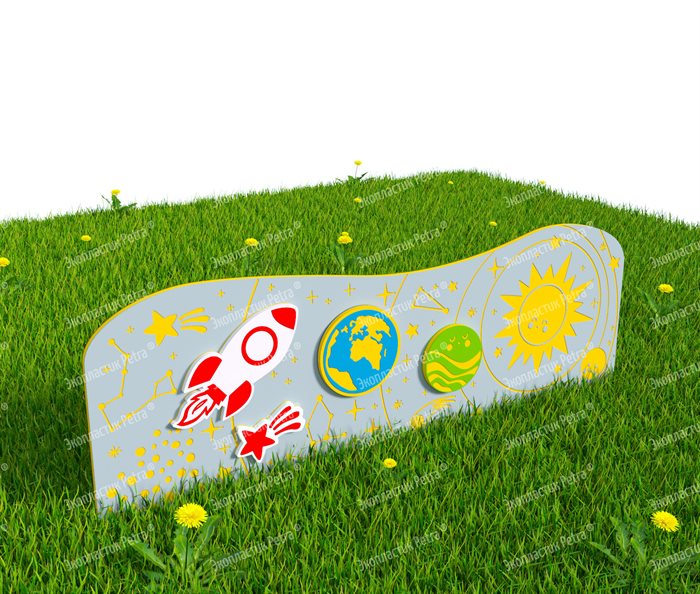 Забор из Экопластика Petra ® "Космическое пространсто" (Модель 3) - фото 120435759