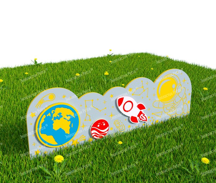 Забор из Экопластика Petra ® "Космическое пространсто" (Модель 10) - фото 120435766