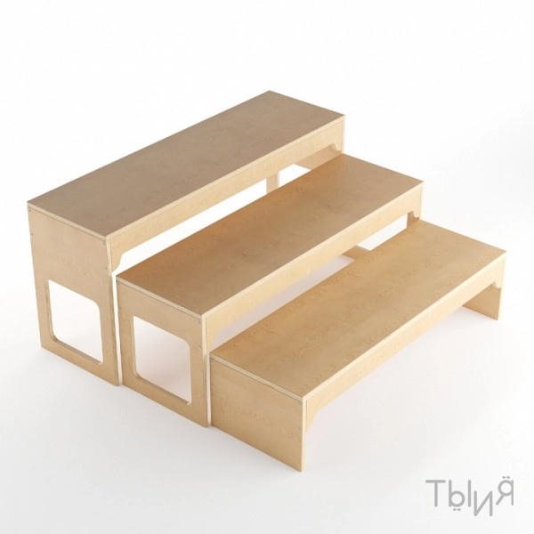 Лавочка "Трио" - фото 121181153