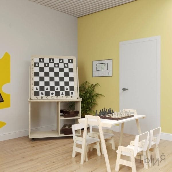 Шахматная мобильная стойка «Ход Конем» - фото 121185448