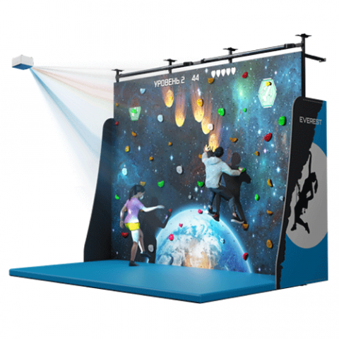 Интерактивный скалодром Эверест (Small, Stand (Комплектация: Реестровый ), с монтажом - фото 121362767