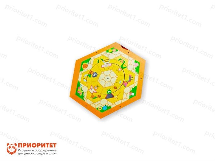 Бизиборд Пчелиные соты модуль №4 - фото 121512091