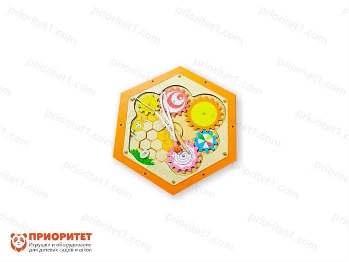 Бизиборд Пчелиные соты модуль №5 - фото 121512302