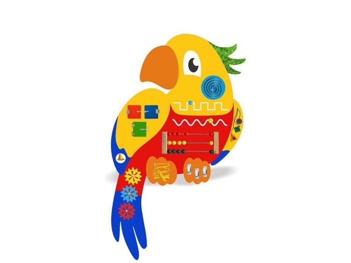 Бизиборд Смешной попугай - фото 121512472