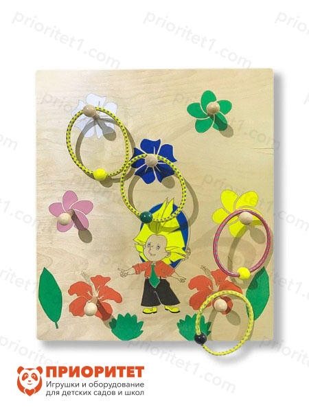 Развивающая панель Занимательный кольцеброс - фото 121514806